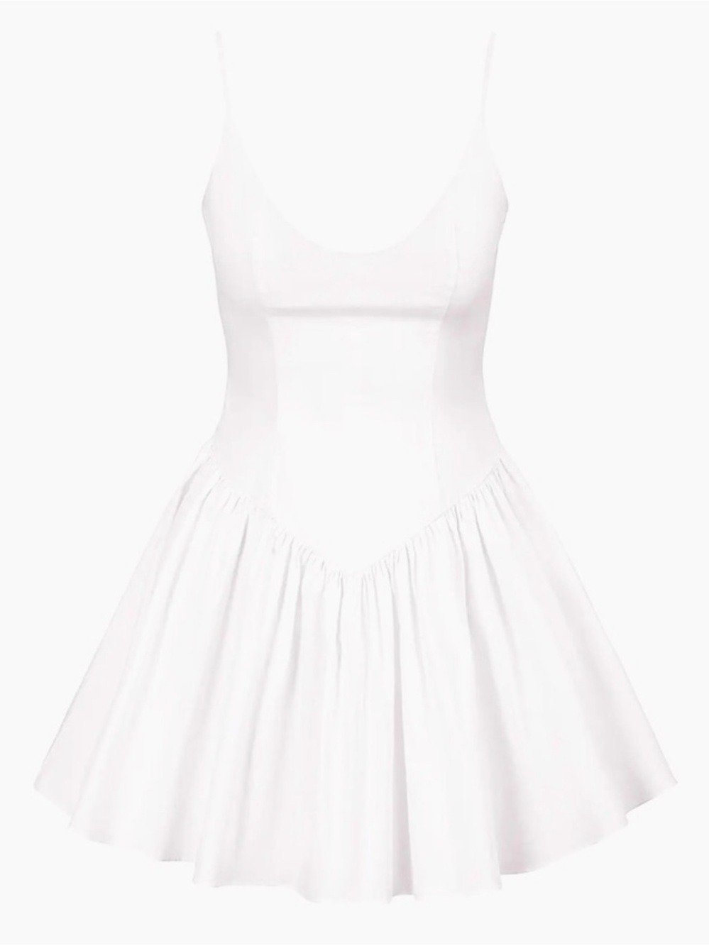 STAUD Dena White Mini Dress- 2 NWT